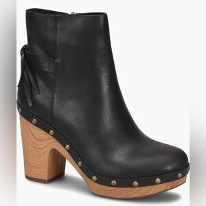 Kork-Ease Dianna Block Heel Platform Bootie in Black Size 7